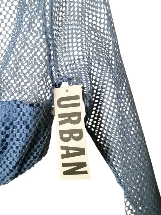 NWT Small Urban Outfitters Light Blue Mesh Cover-Up with Tag - Picture 3 of 8
